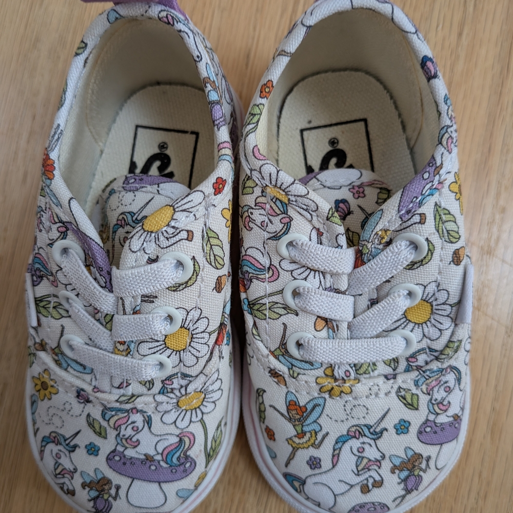 Vans Kids Unicorn Floral Sneakers - White Multi